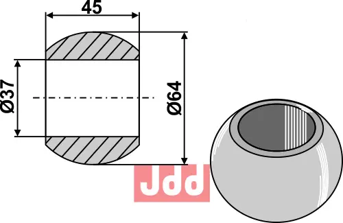 Kule for løftearm - Cat. III - JDD Utstyr