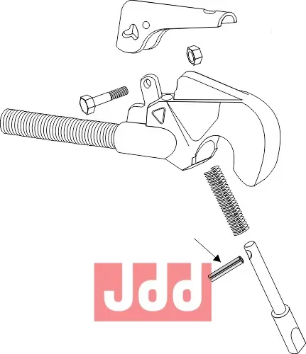 Hulllspendstift for topstangs - JDD Utstyr