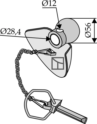 Kule med krave og ringsplit Cat II