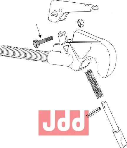 Bolt topstangs krog gl. modell - JDD Utstyr