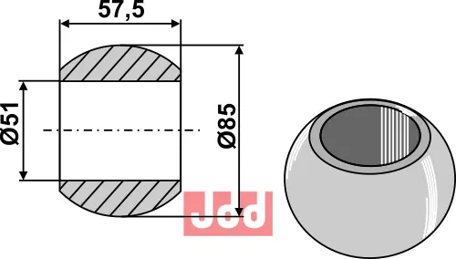 Kule for løftearm - Cat. IV - JDD Utstyr