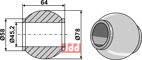 Kule for topstangskrog - JDD Utstyr