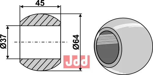 Kule for løftearm - Cat. III - JDD Utstyr