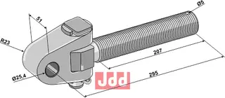 Svingbart stag M36x3 M36x3, max 130 PS, Type II