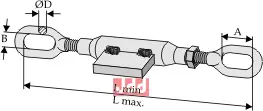 Bardun strammer for stabilisator - JDD Utstyr