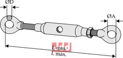 Bardun strammer for stabilisator