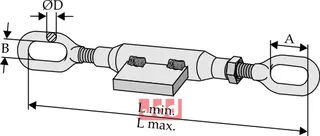 Bardun strammer for stabilisator