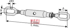 Bardun strammer for stabilisator