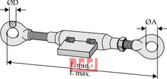 Bardun strammer for stabilisator