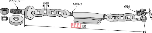Stabilisator kjede - JDD Utstyr