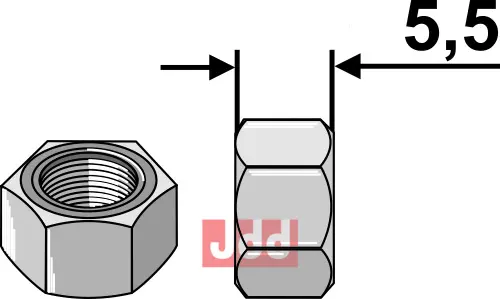 Mutter M8 - JDD Utstyr - JDD Utstyr AS