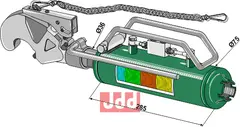 Hydraulisk topstang Cat II