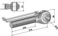 Toppstagende M42x3 med kule