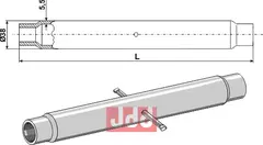 Rør for topstang  M24x2,5