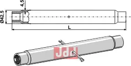 Rør for topstang  M 27 x 3