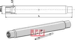R&#248;r for topstang  M 30 x 3,5