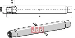 Rør for topstang  M 30 x 3,5