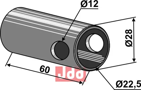 Reduksjons foring Cat.II-I trekkarm Trekkarmsreduksjon fra Kat 2 til 1 innve