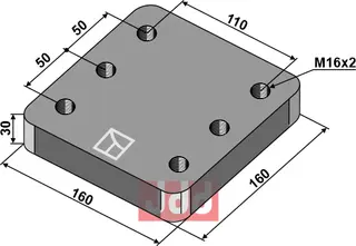 Beslag 160x30x160