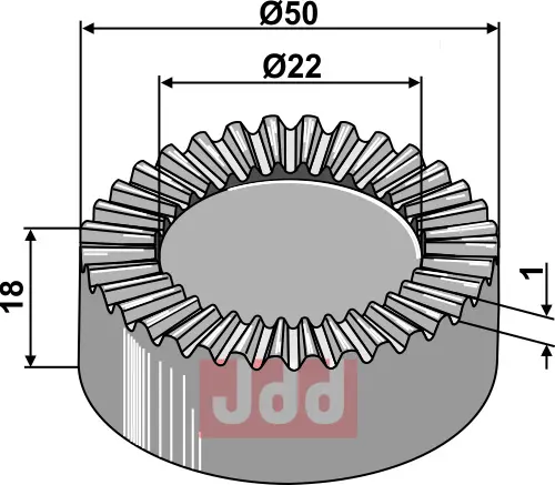 Tandskive for justerbar lås - JDD Utstyr