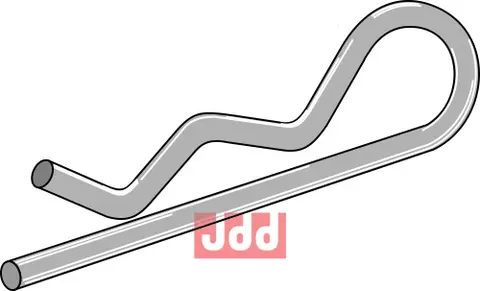 R-klips/ R-splint &#216;2,00x57 mm Dimensjoner &#216;2,00x57 mm