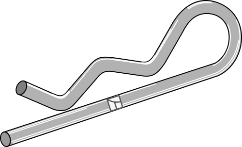 Fjærsplinter A-type Dimensjoner: 3,50 x 86