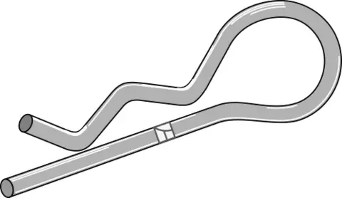 Fjærsplint modell B, 4,00x75