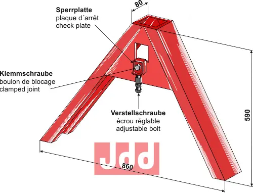 A ramme redskaps del - JDD Utstyr