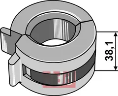 Justerings clips 38,1mm bred For stempeldiameter Ø45mm - Ø50mm