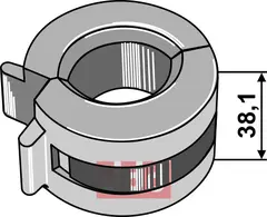 Justerings clips 38,1mm bred For stempeldiameter Ø45mm - Ø50mm