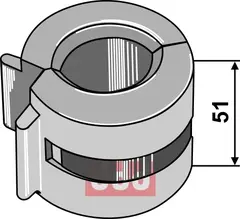 Justerings clips 51mm bred For stempeldiameter  Ø45mm - Ø50mm