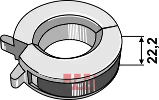 Justerings clips 22,2mm bred For stempeldiameter Ø30mm - Ø38mm