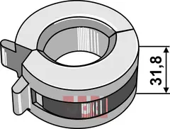 Justerings clips 31.8mm bred For stempeldiameter Ø30mm - Ø38mm