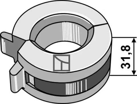 Justeringsclips aksel Ø30mm / Ø38mm