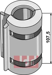 Justerings clips 107,5 bred Ø30mm - Ø38mm diameter Ø30mm - Ø38mm