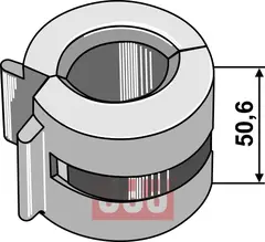 Justerings clips 50,6mm bred For stempeldiameter Ø30mm - Ø38mm