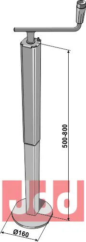 Støtteben 50x50 - JDD Utstyr