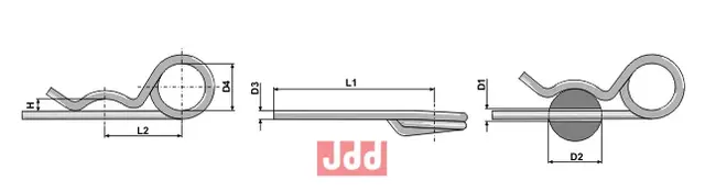 R-klips/ R-splint DIN 11024 - JDD Utstyr
