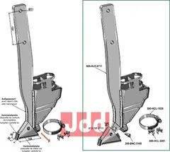 Komplet sett m. Spiss & holder Bourgault