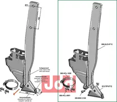 Komplet sett m. holder & Spiss Bourgault