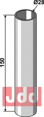 Rørforlænger 150 mm Ø28 Bourgault
