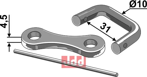 Kjedesamler Ø10 - JDD Utstyr