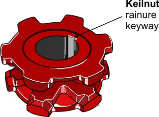 Kjedehjul Ø190 til Strautmann Ø190, 13x45, VS 8/10E, BE 1201/1401