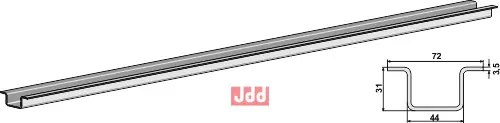 Skinne for kjedeføring - JDD Utstyr