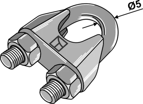 Kabel klemme DIN 741 galvanisert