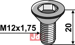 Umbracobolt M12x1,75x20 - 8.8 u. Mutter