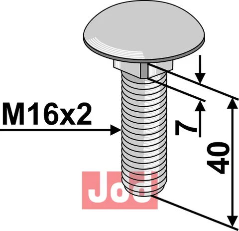 Br&#230;ddebolt M16x2x40 - 10.9