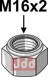 Låsemutter M16x2 (venstre gjenge)