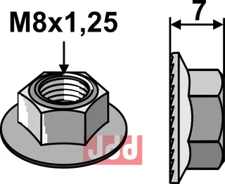 FlensMutter M8x1,25