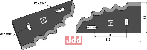 Formikser kniv venstre - JDD Utstyr